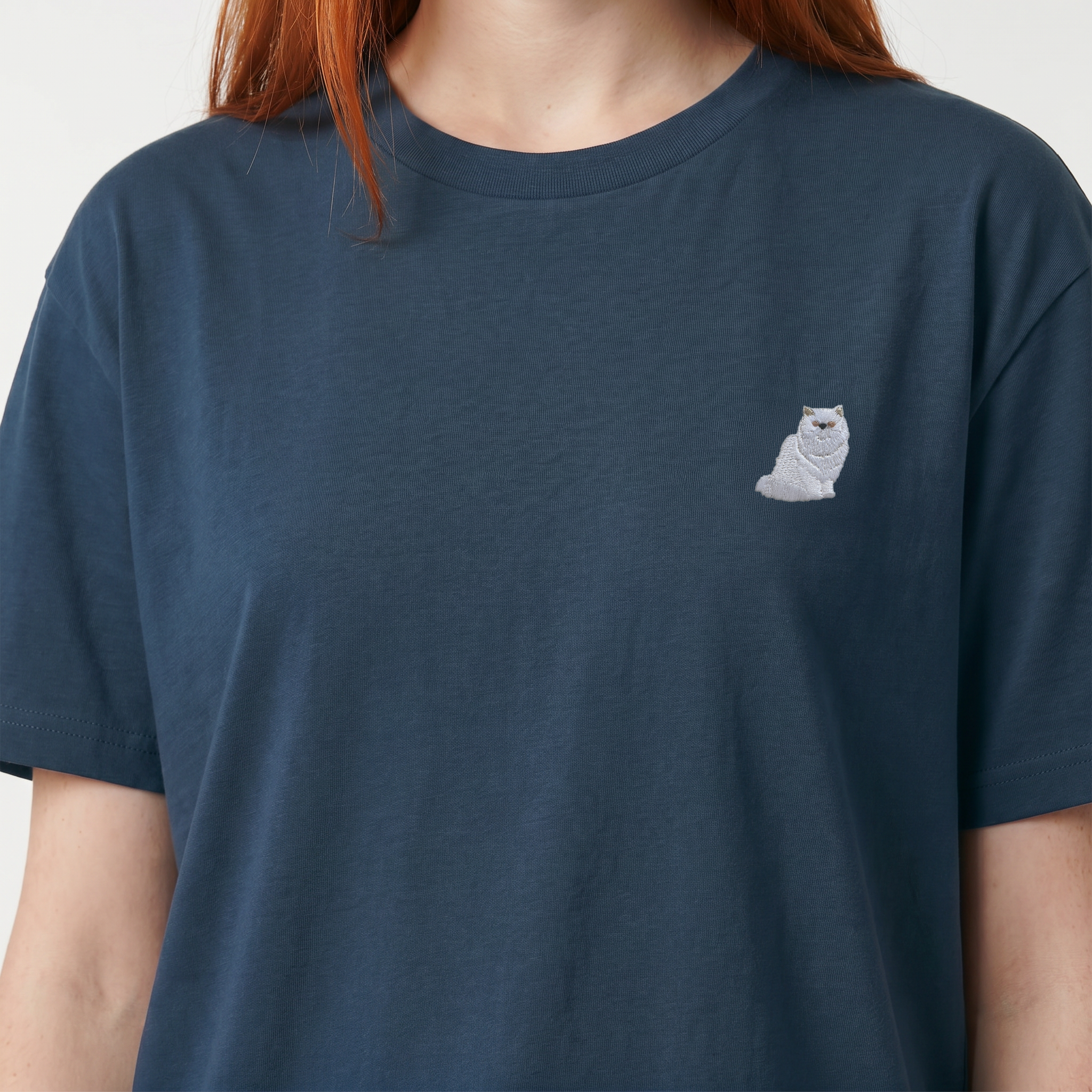 T-shirt brodé — Chat Persan