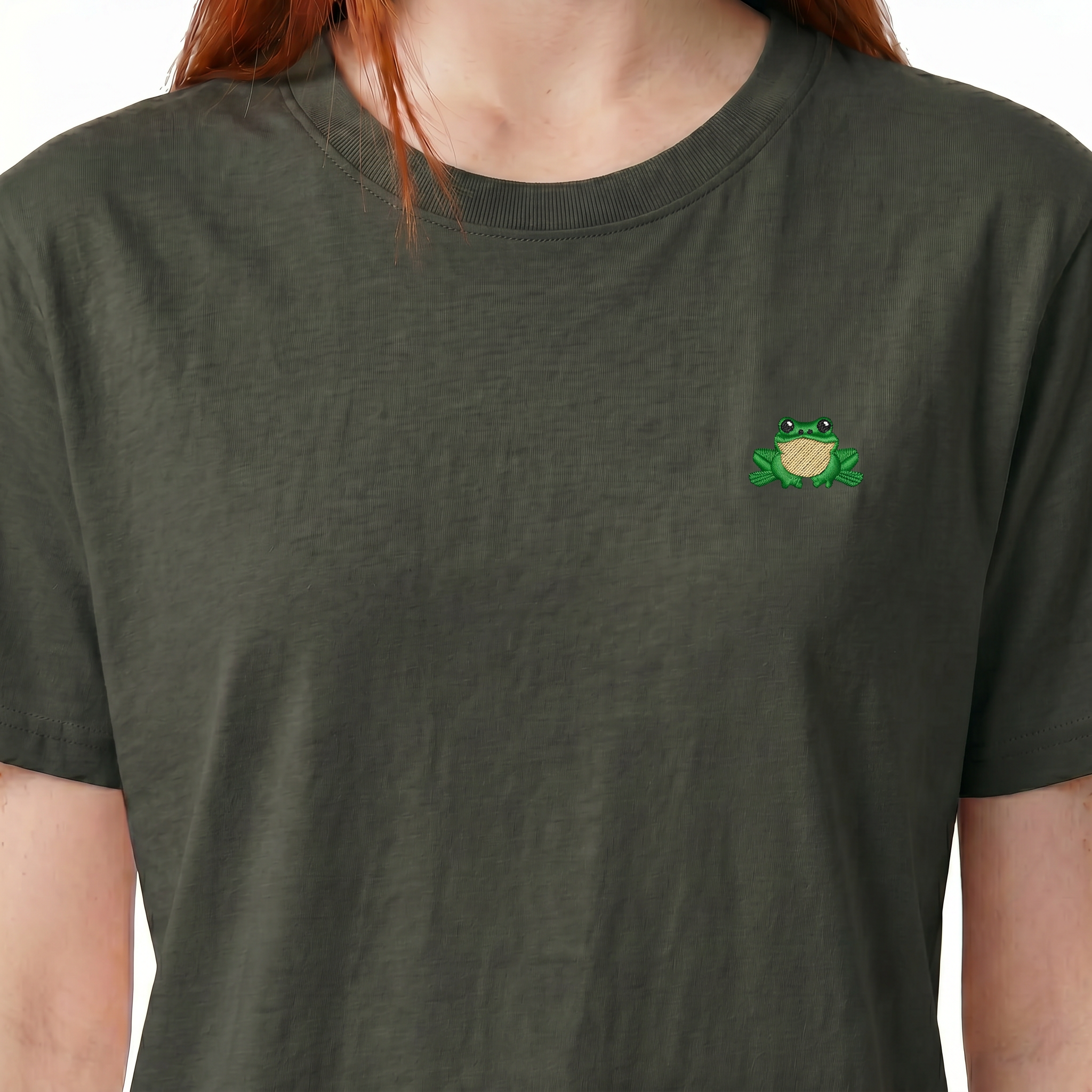T-shirt brodé — Grenouille