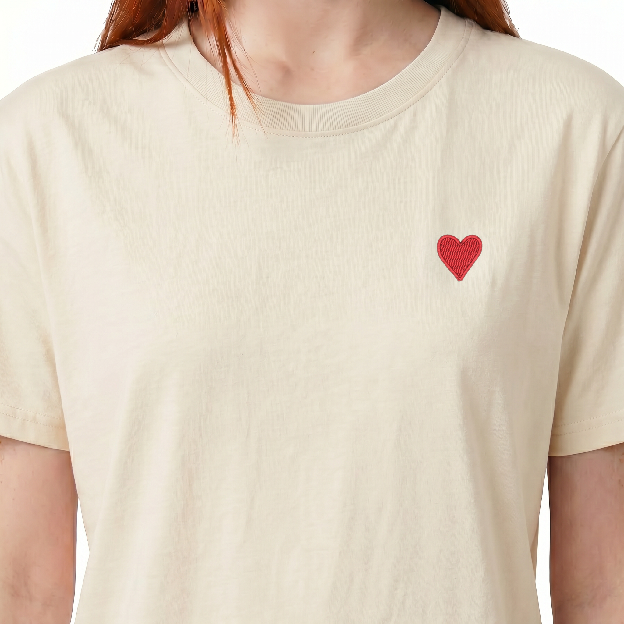 T-shirt brodé — Coeur