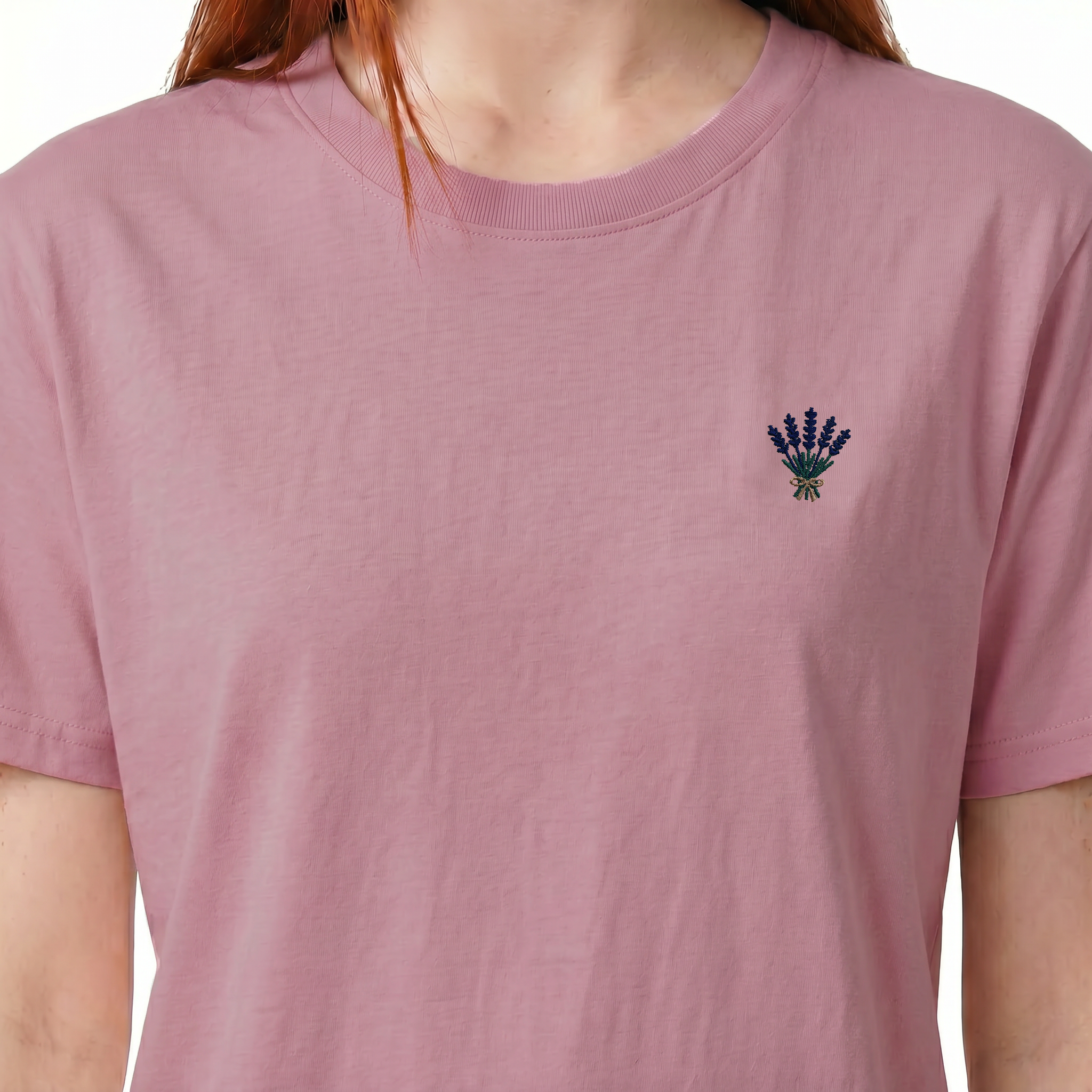 T-shirt brodé — Lavande