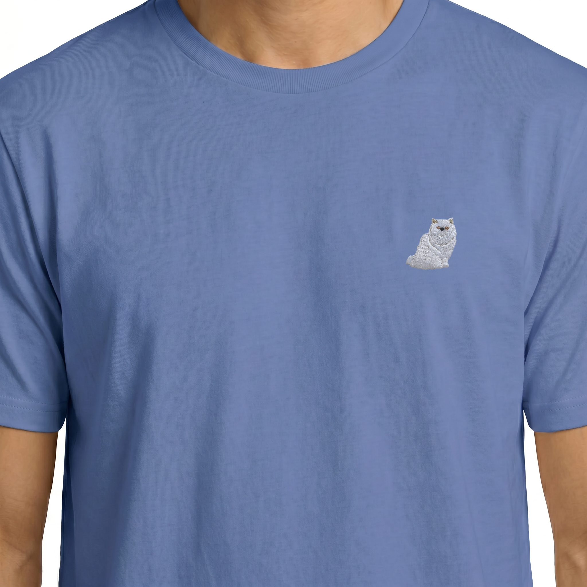 T-shirt brodé — Chat Persan