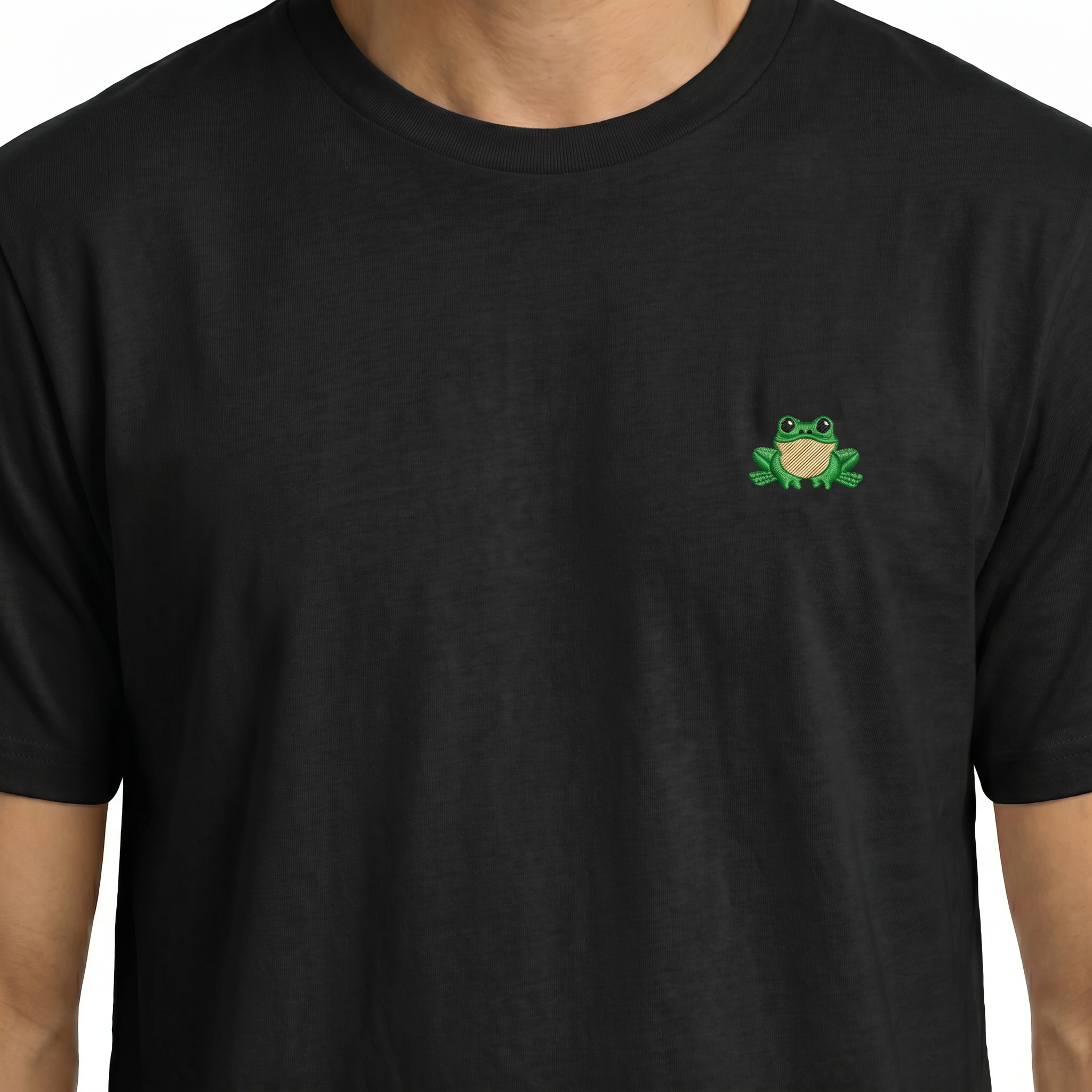 T-shirt brodé — Grenouille
