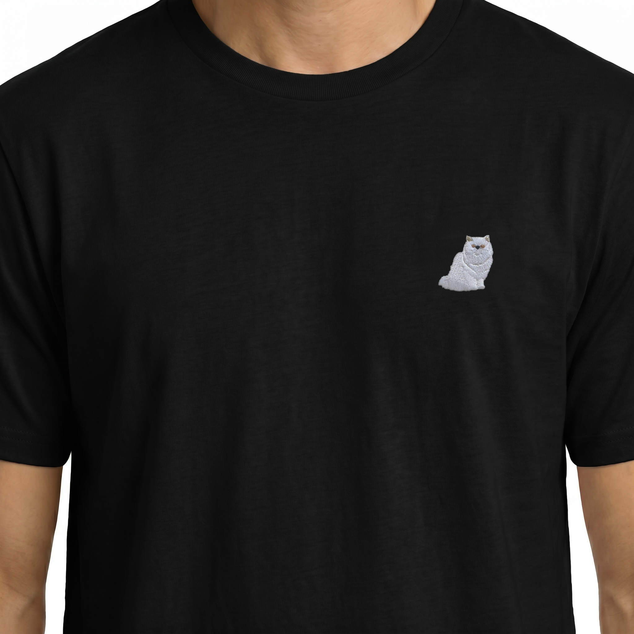 T-shirt brodé — Chat Persan