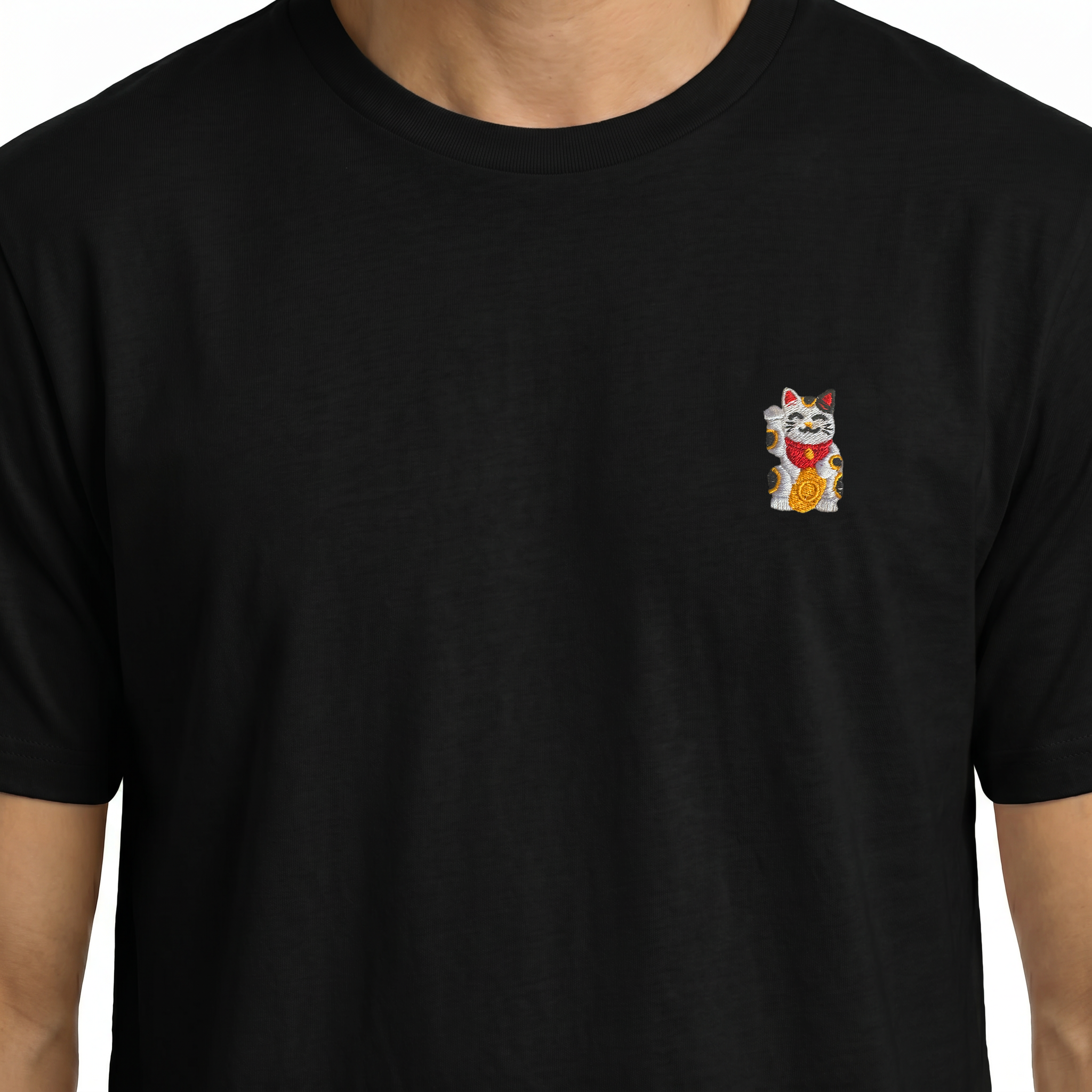 T-shirt brodé — Maneki-neko