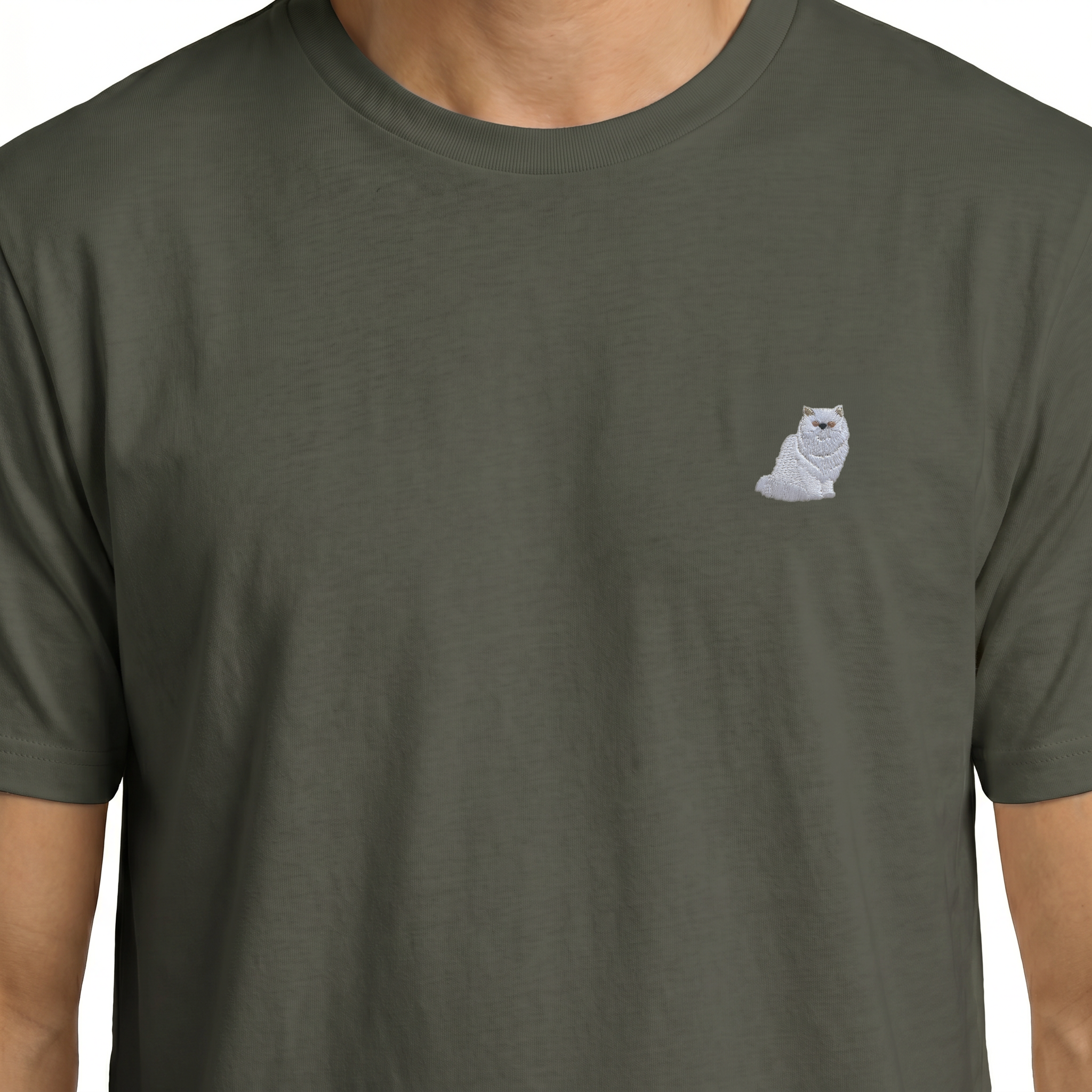 T-shirt brodé — Chat Persan