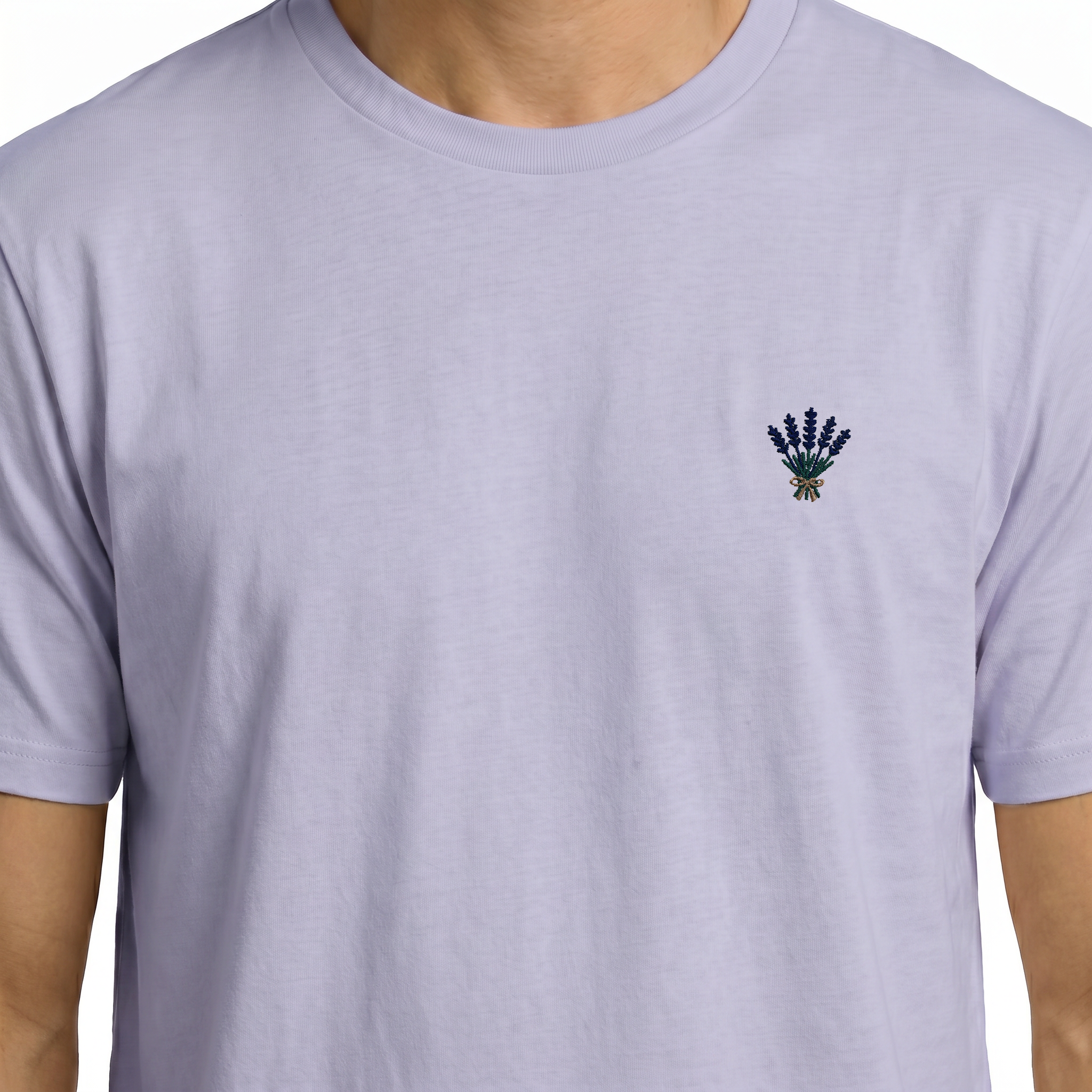 T-shirt brodé — Lavande