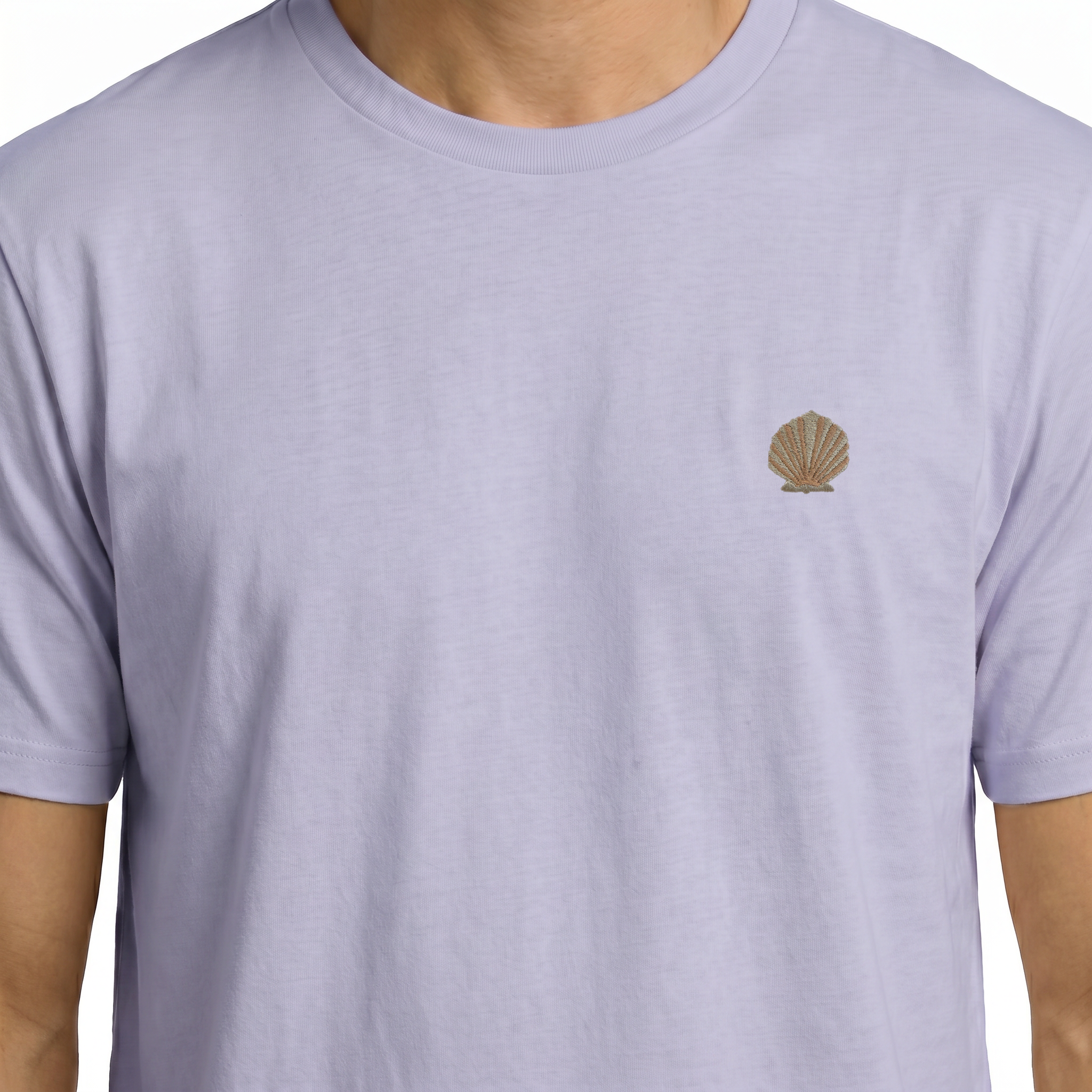 T-shirt brodé — Coquille Saint-Jacques