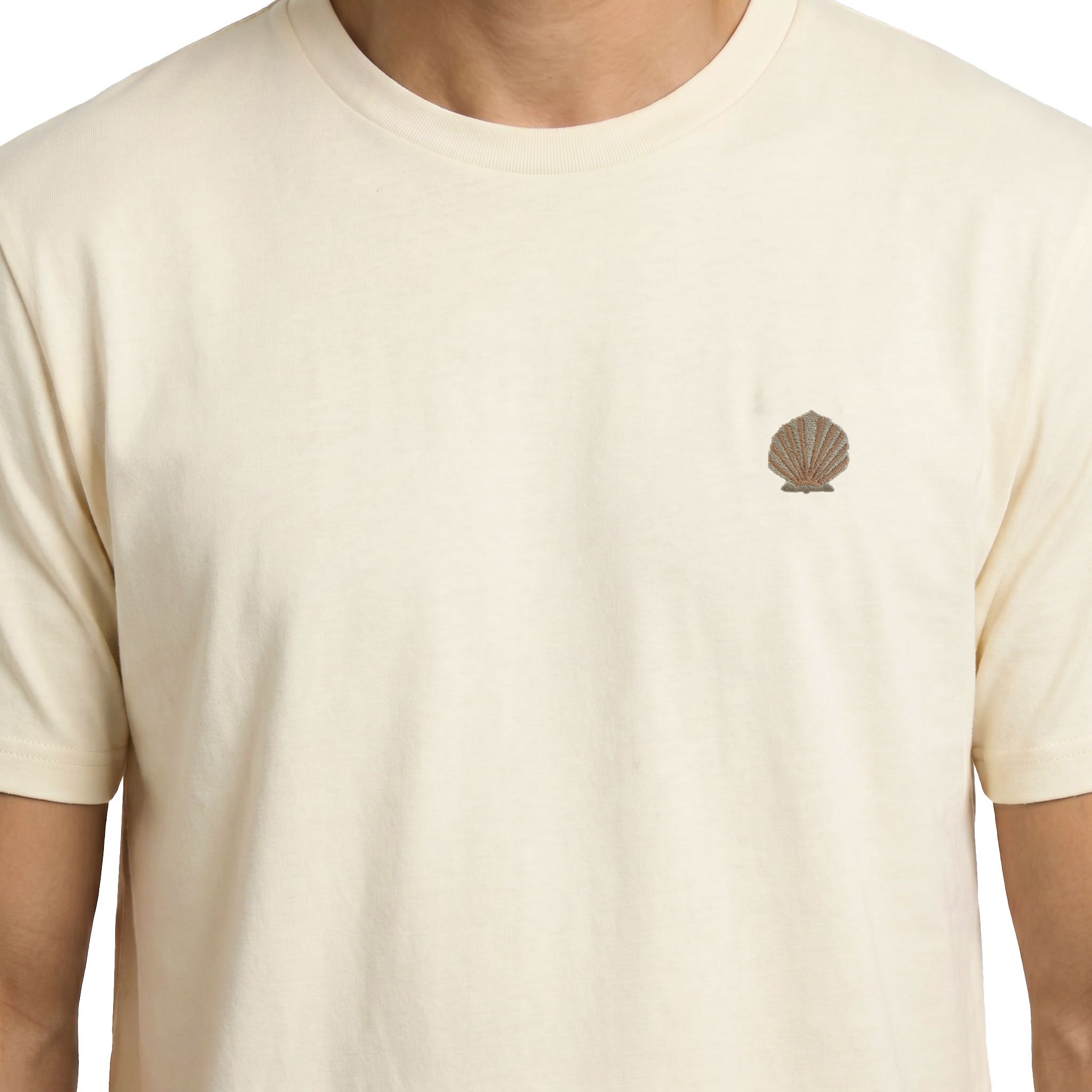 T-shirt brodé — Coquille Saint-Jacques