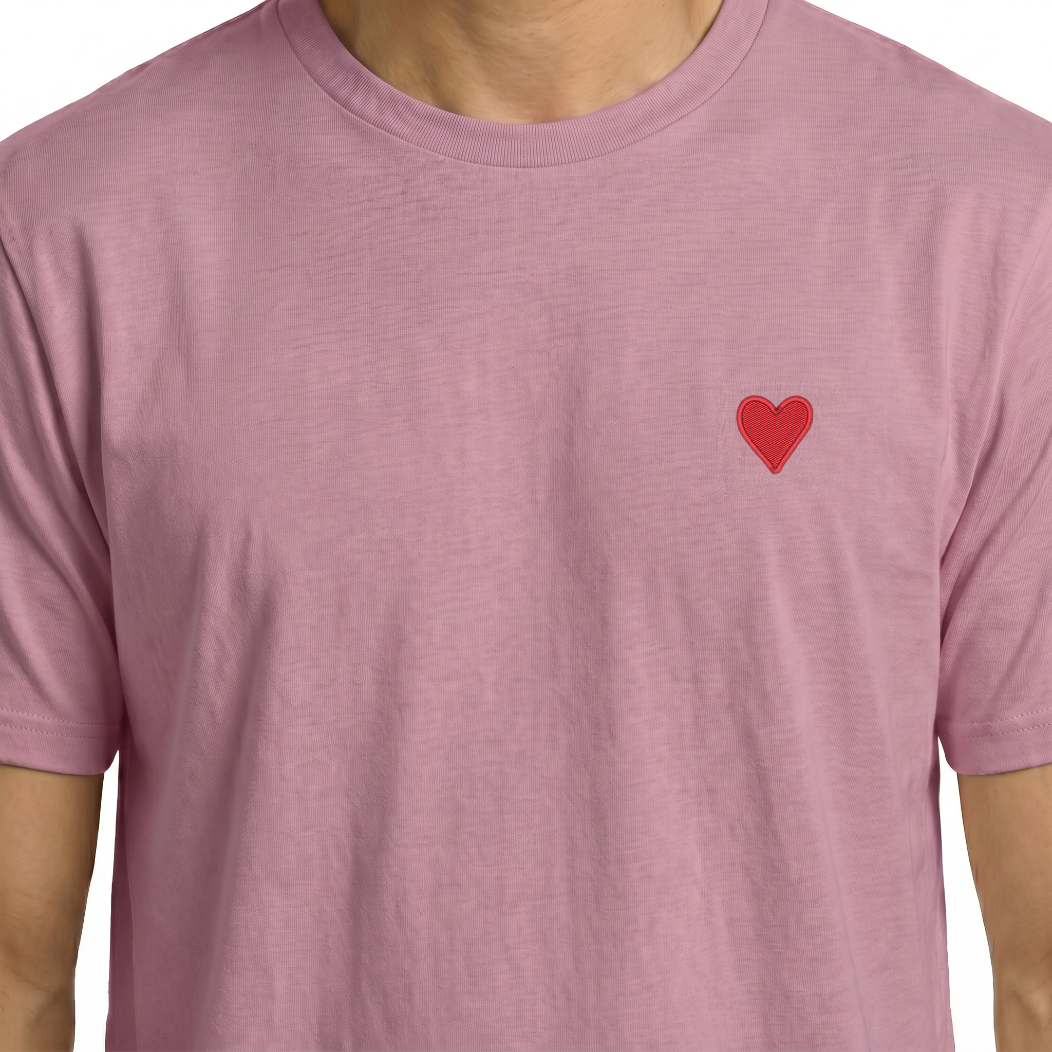 T-shirt brodé — Coeur