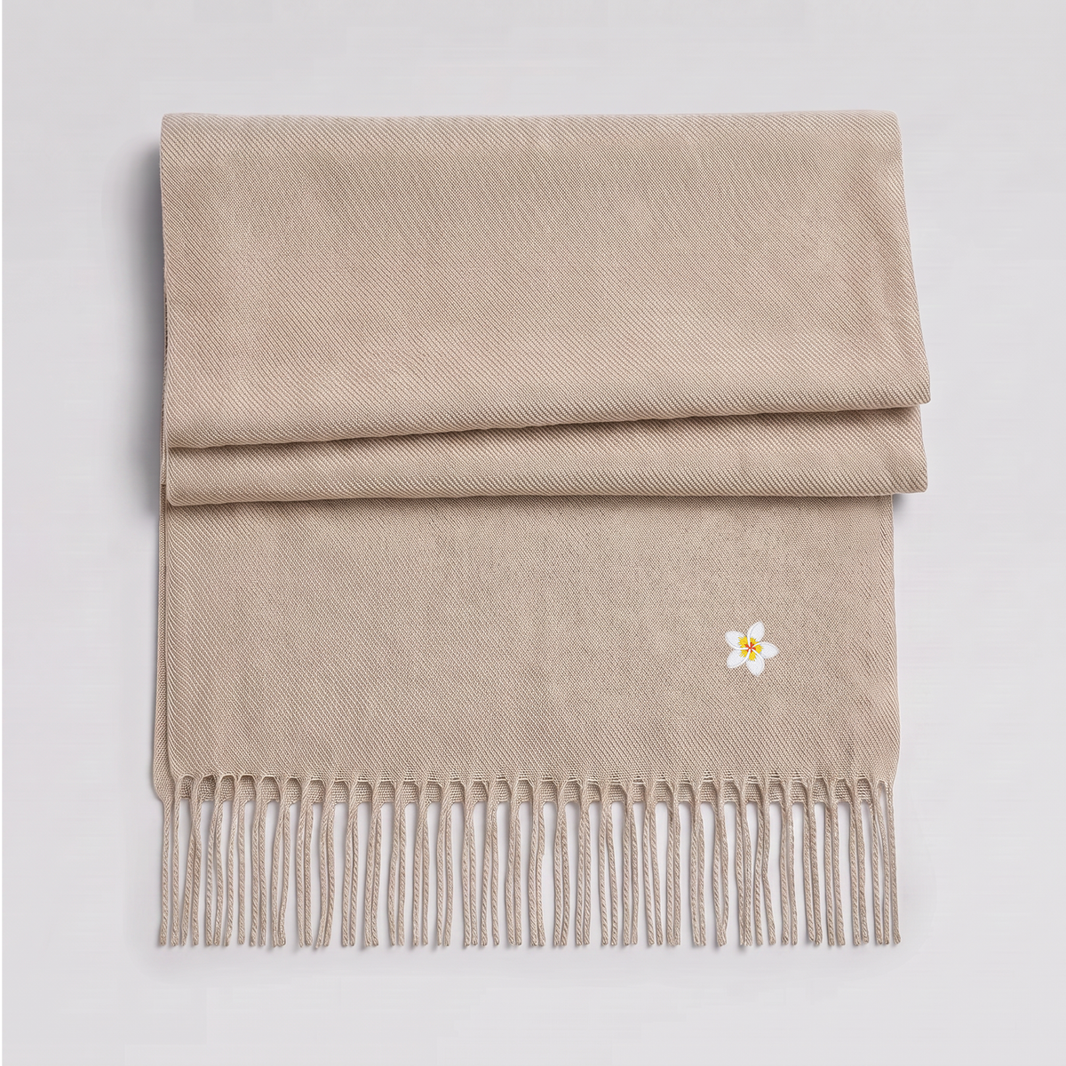 Écharpe tissée — Fleur de Franjipanier