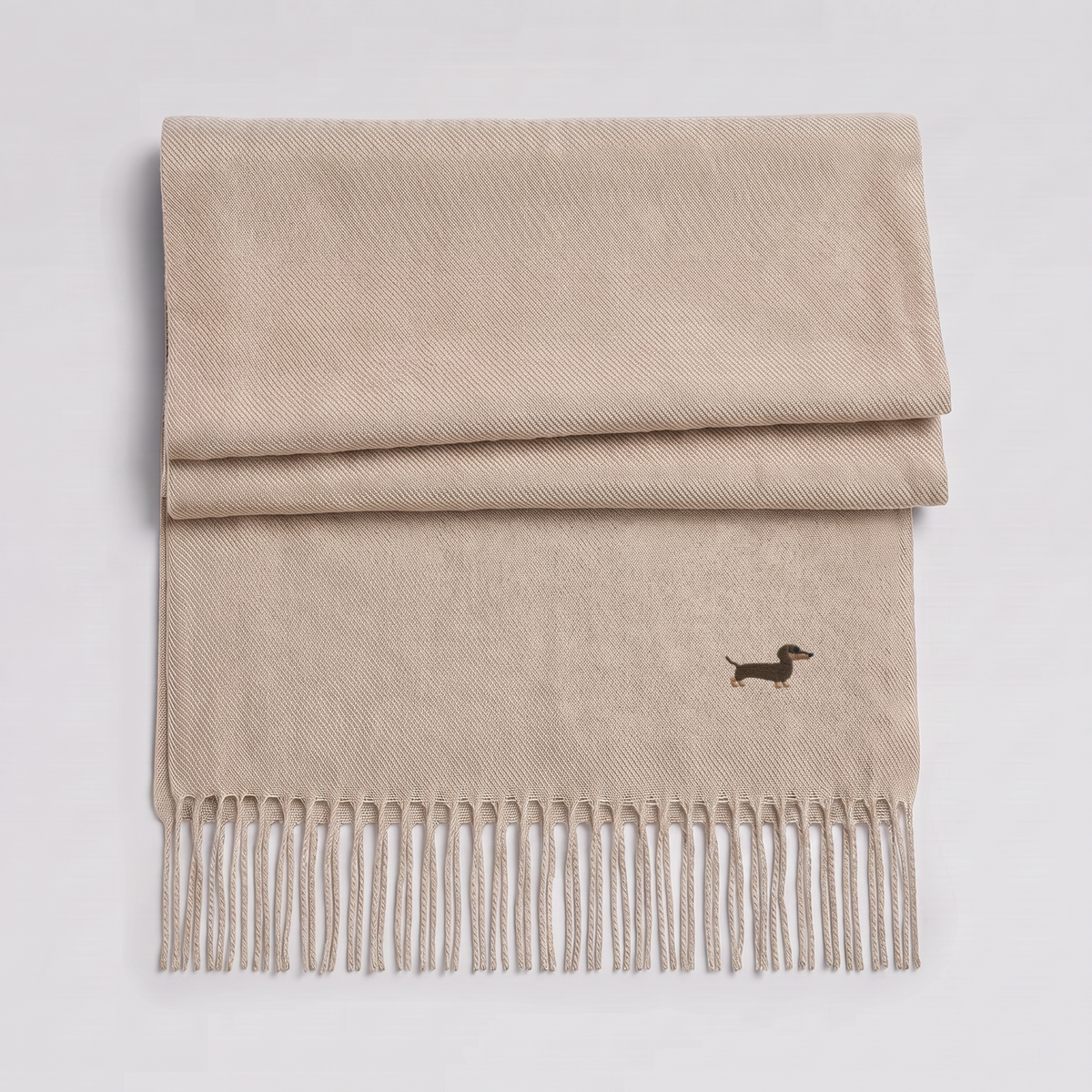 Woven scarf — Dachshund