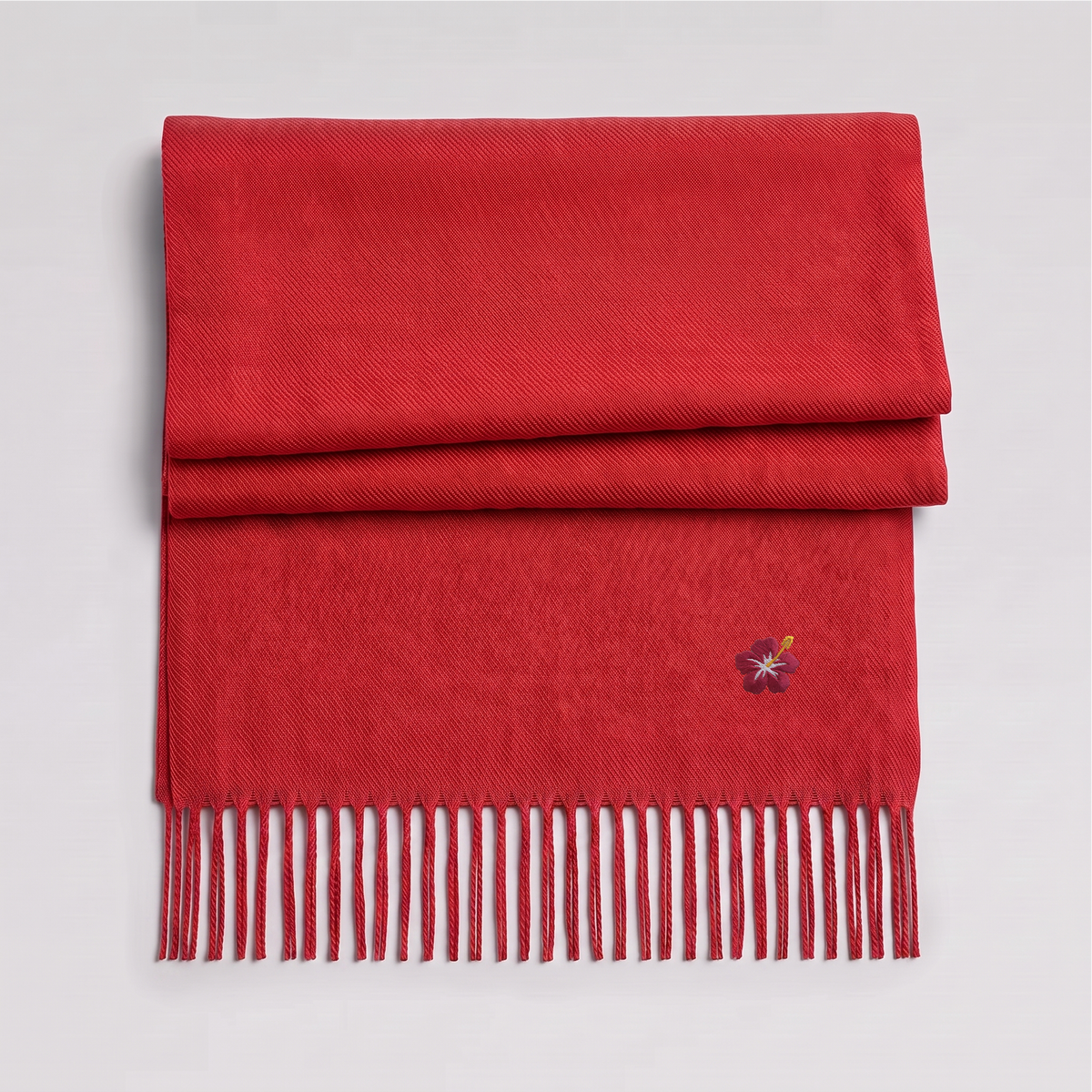 Woven Scarf — Ibiscus