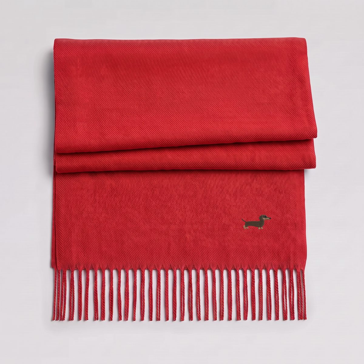 Woven scarf — Dachshund
