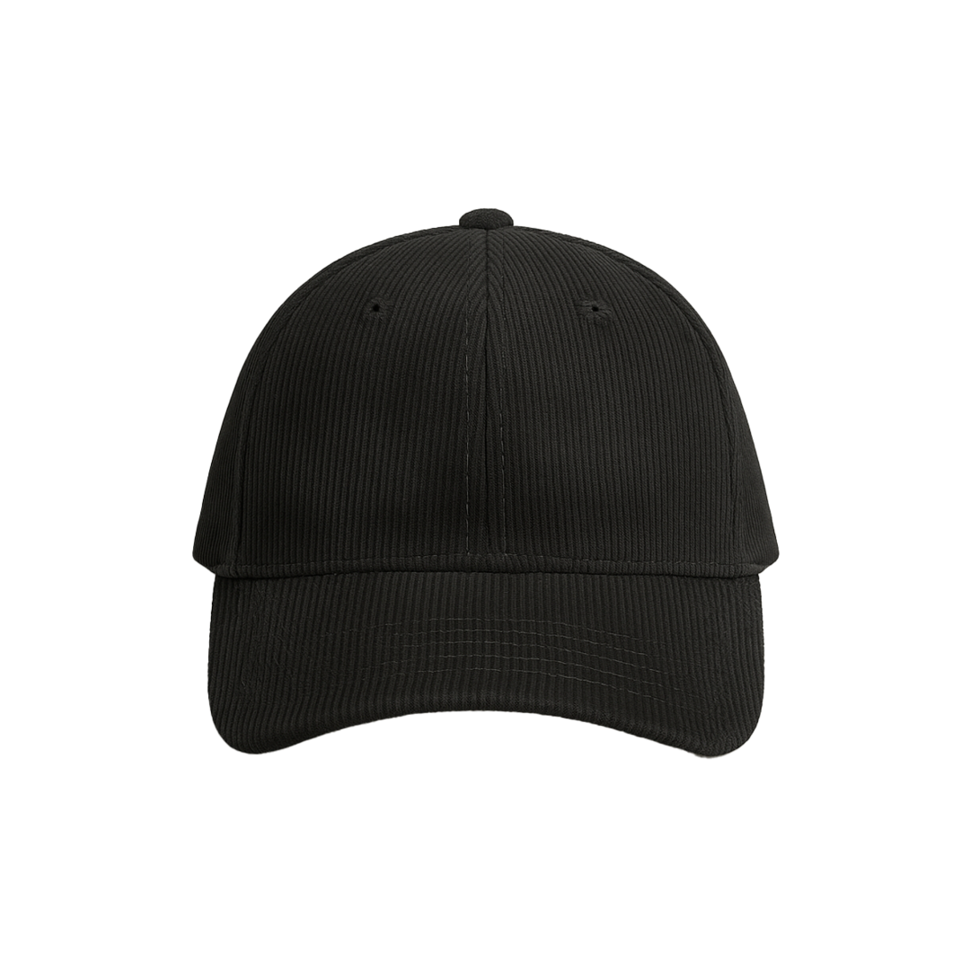 Casquette Velours Noire Personnalisable