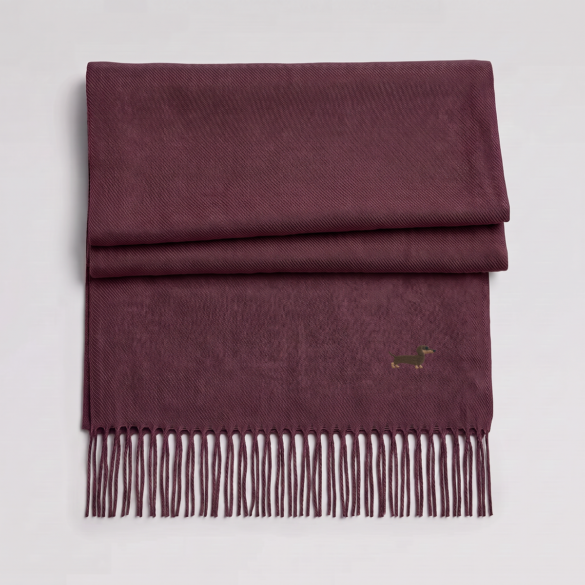 Woven scarf — Dachshund