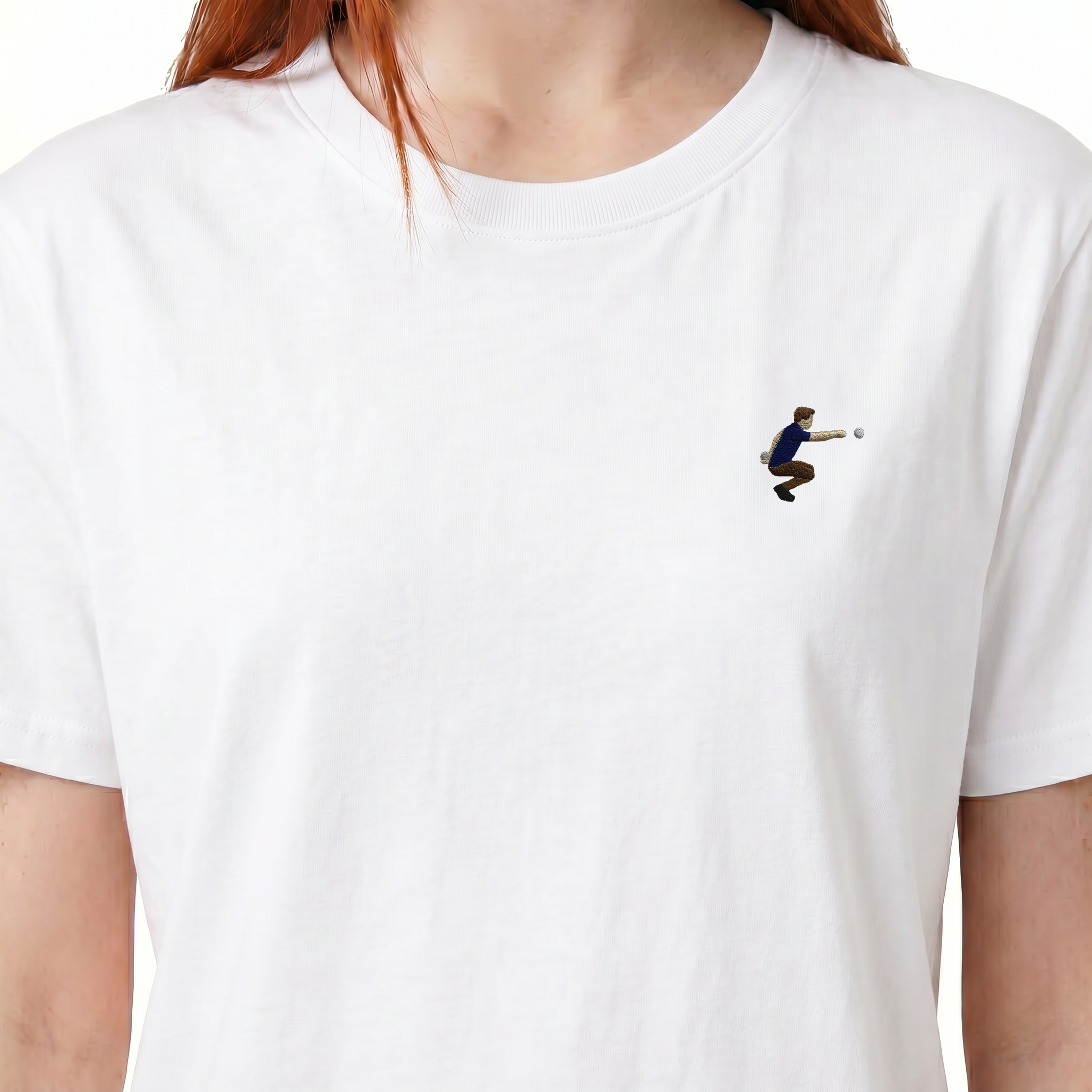 T-shirt brodé — Pétanqueur