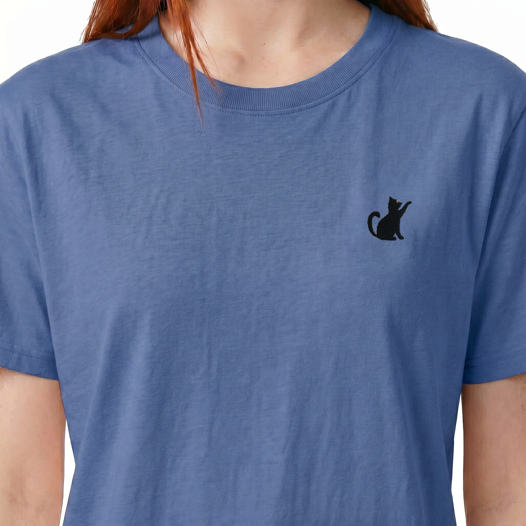 T-shirt brodé — Chaton