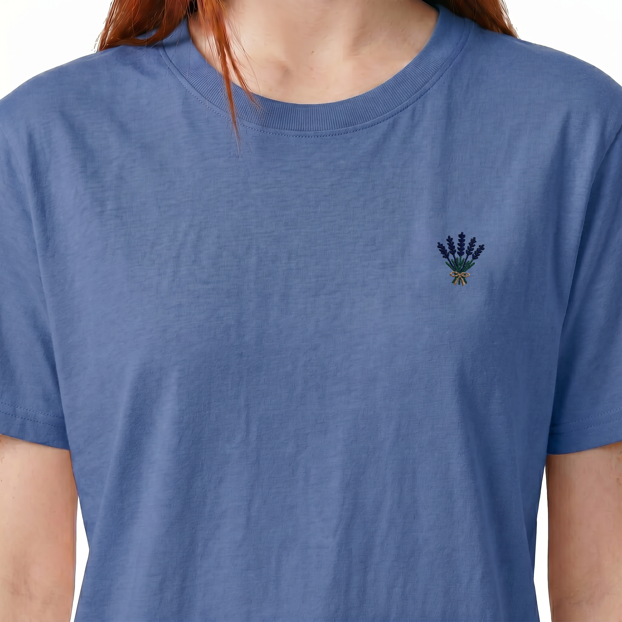 T-shirt brodé — Lavande