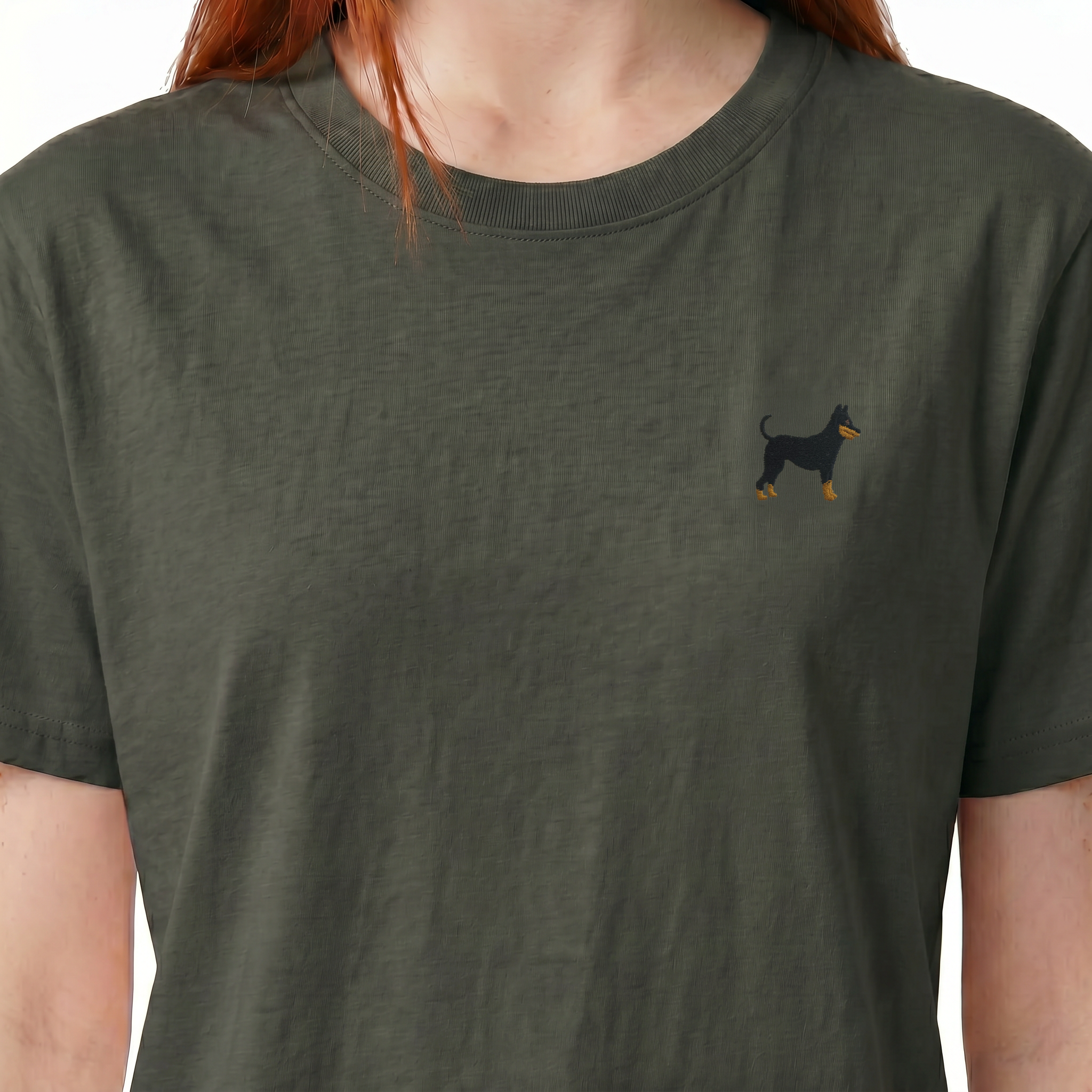 T-shirt brodé — Doberman