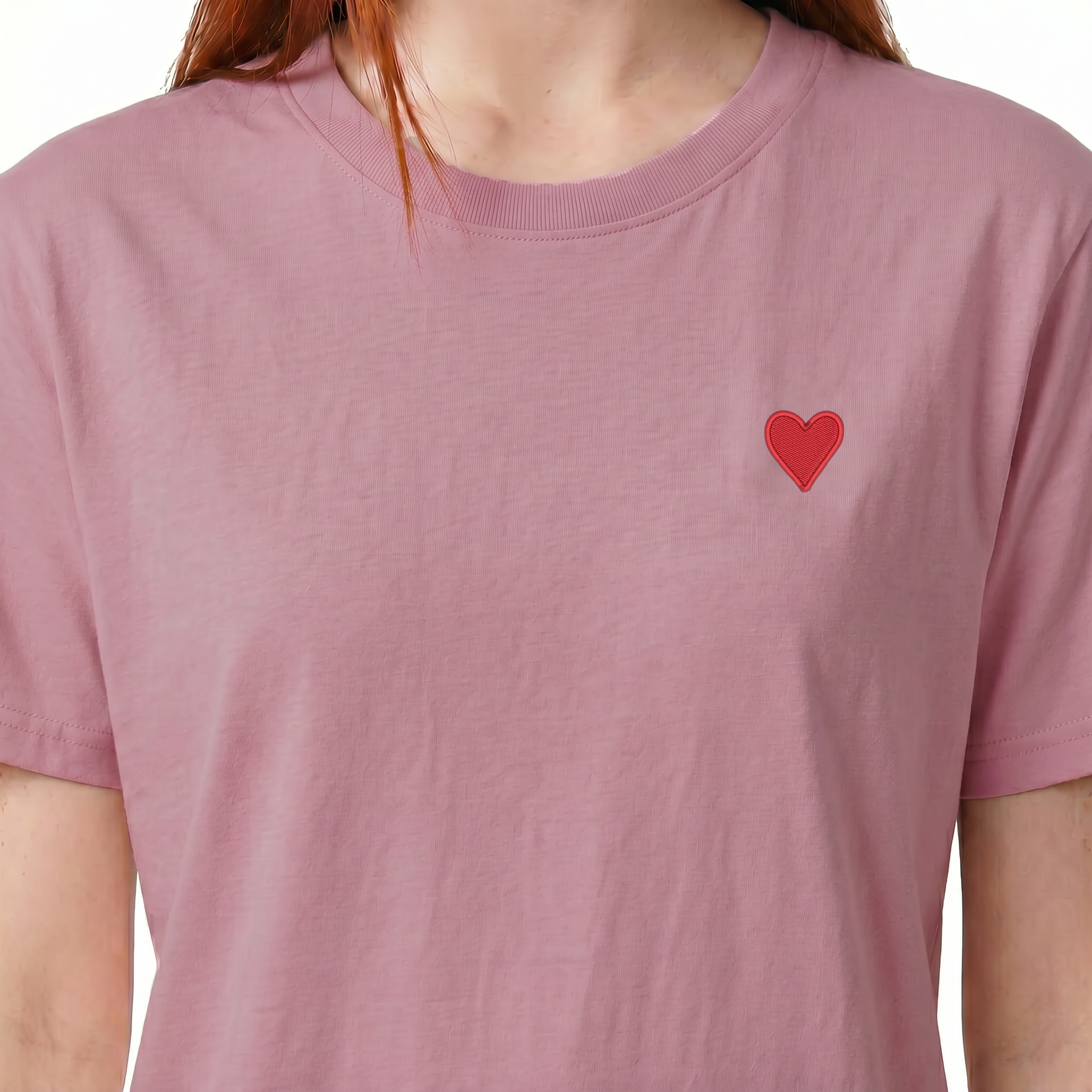 T-shirt brodé — Coeur