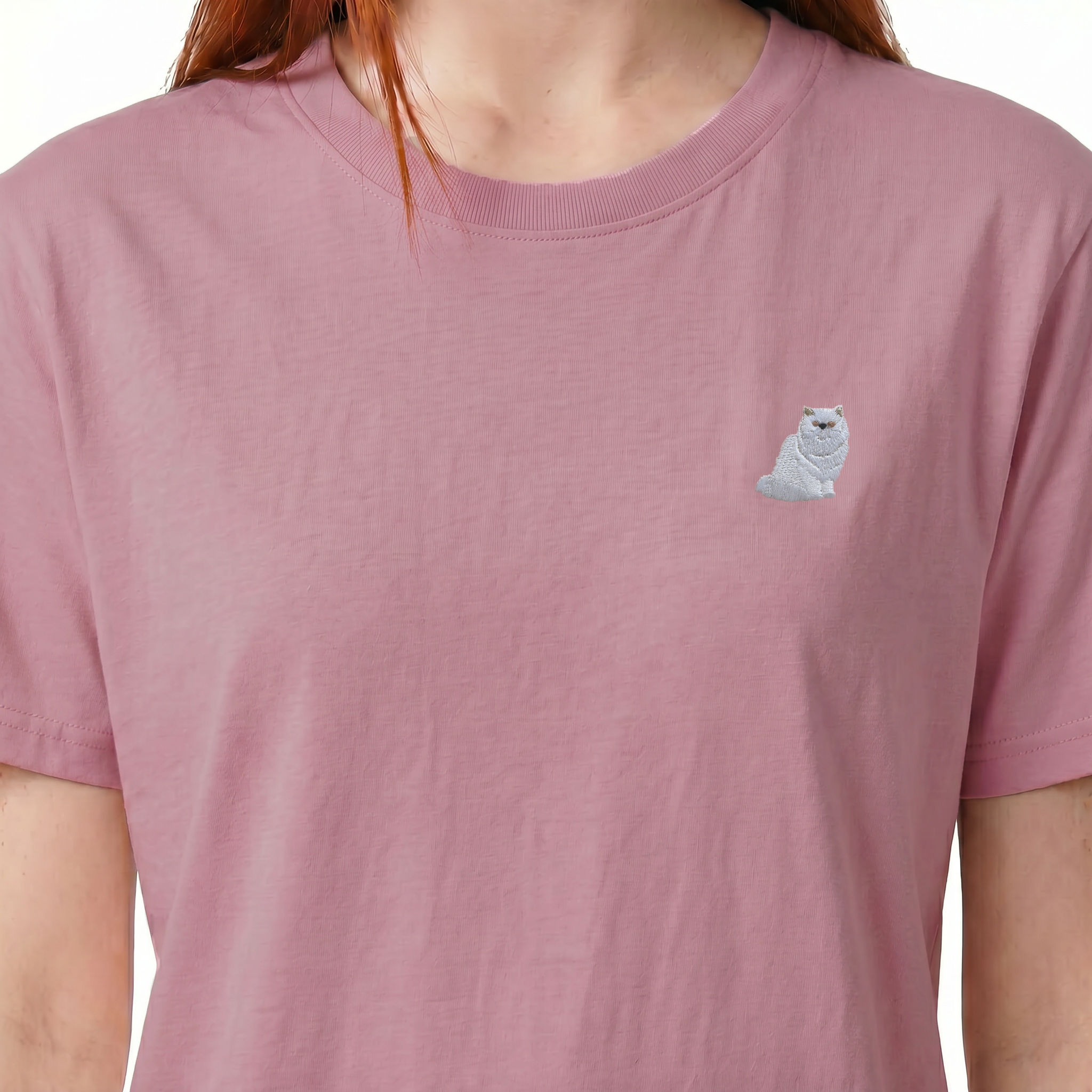 T-shirt brodé — Chat Persan
