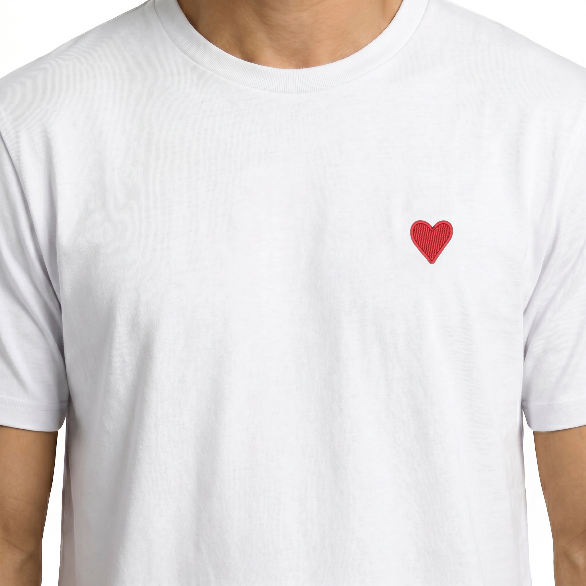 T-shirt brodé — Coeur