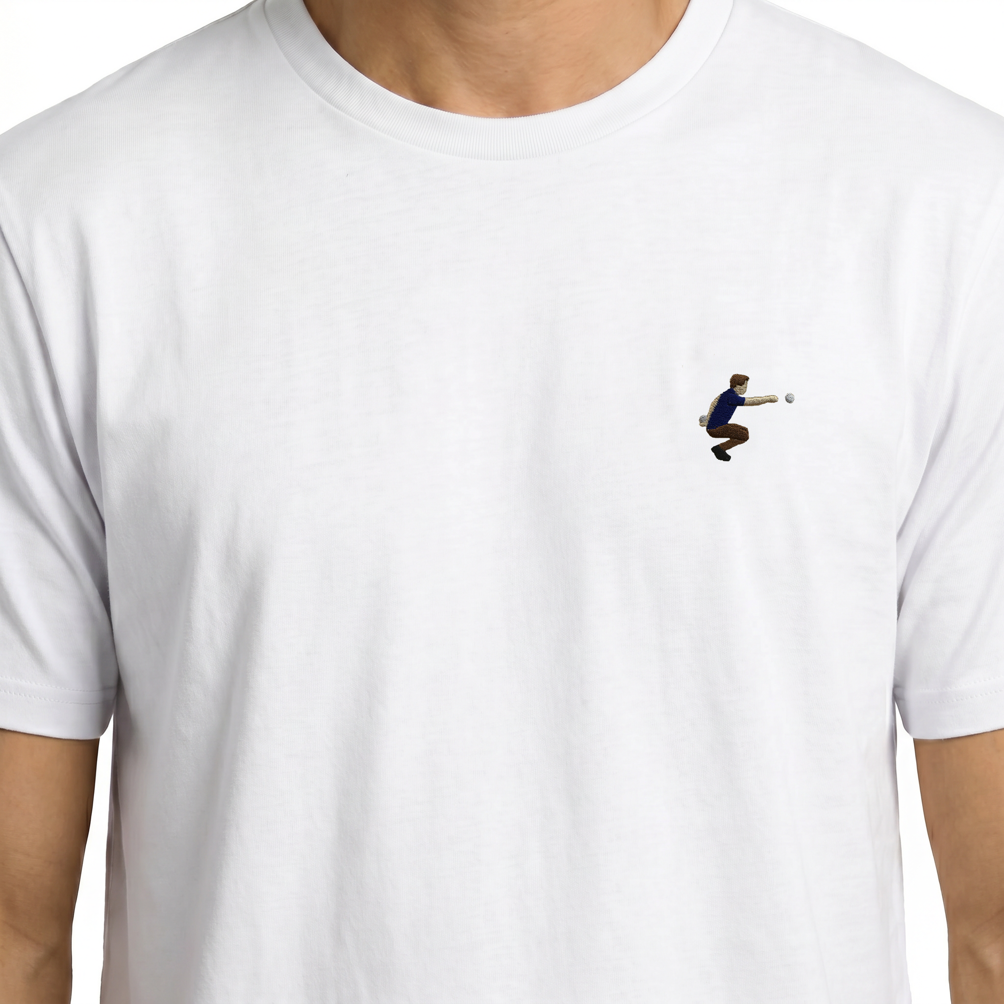 T-shirt brodé — Pétanqueur