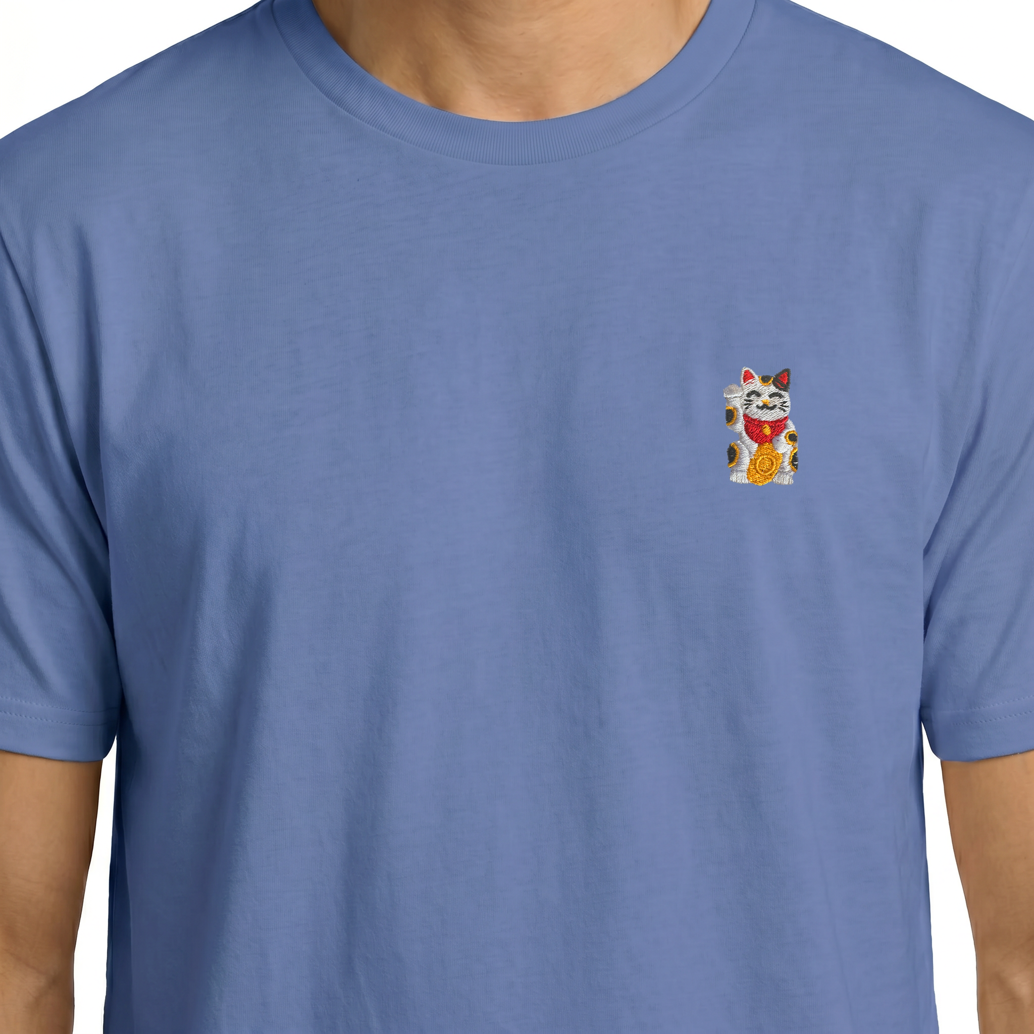 T-shirt brodé — Maneki-neko