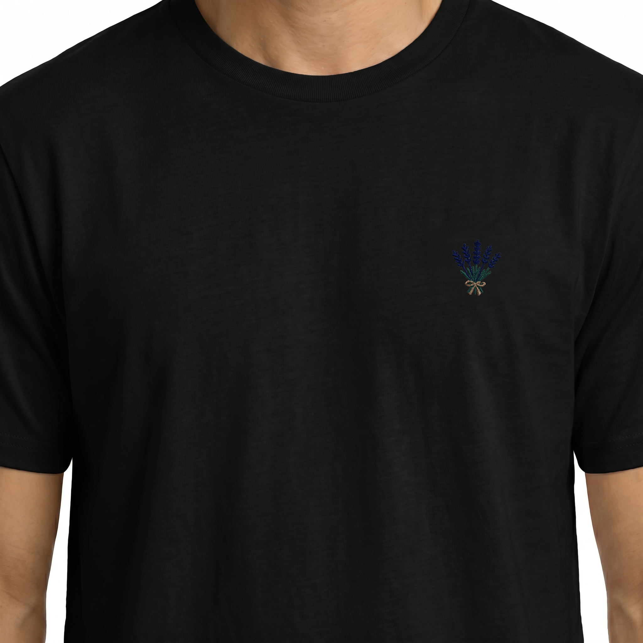T-shirt brodé — Lavande