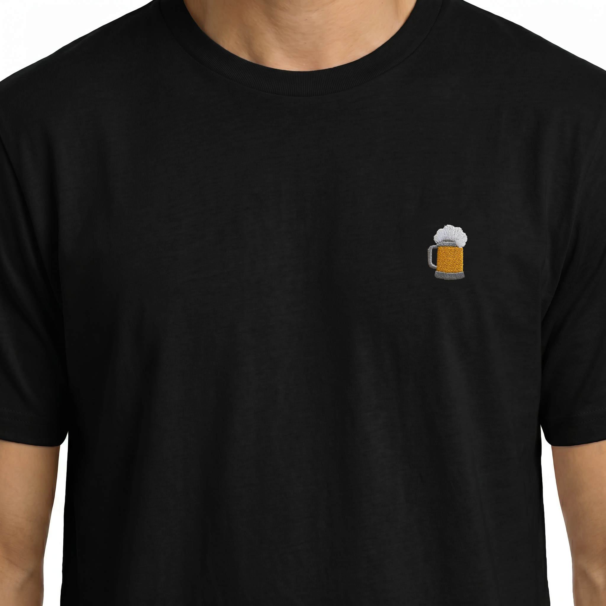 T-shirt brodé — Choppe de Bière