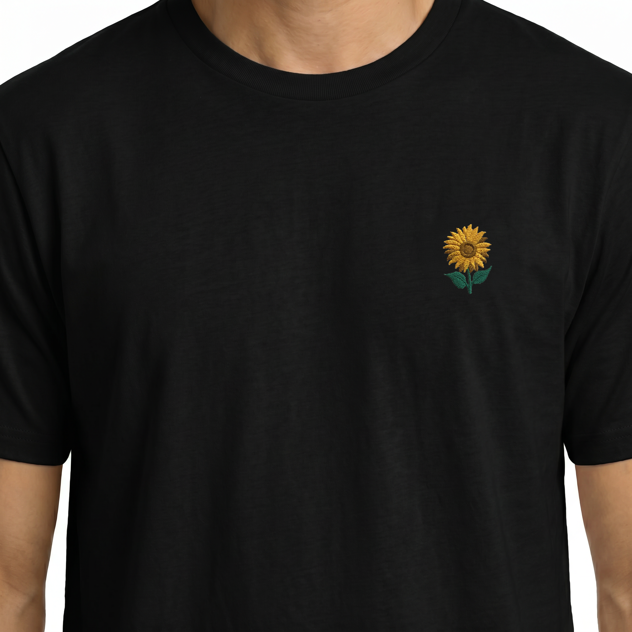 T-shirt brodé — Tournesol