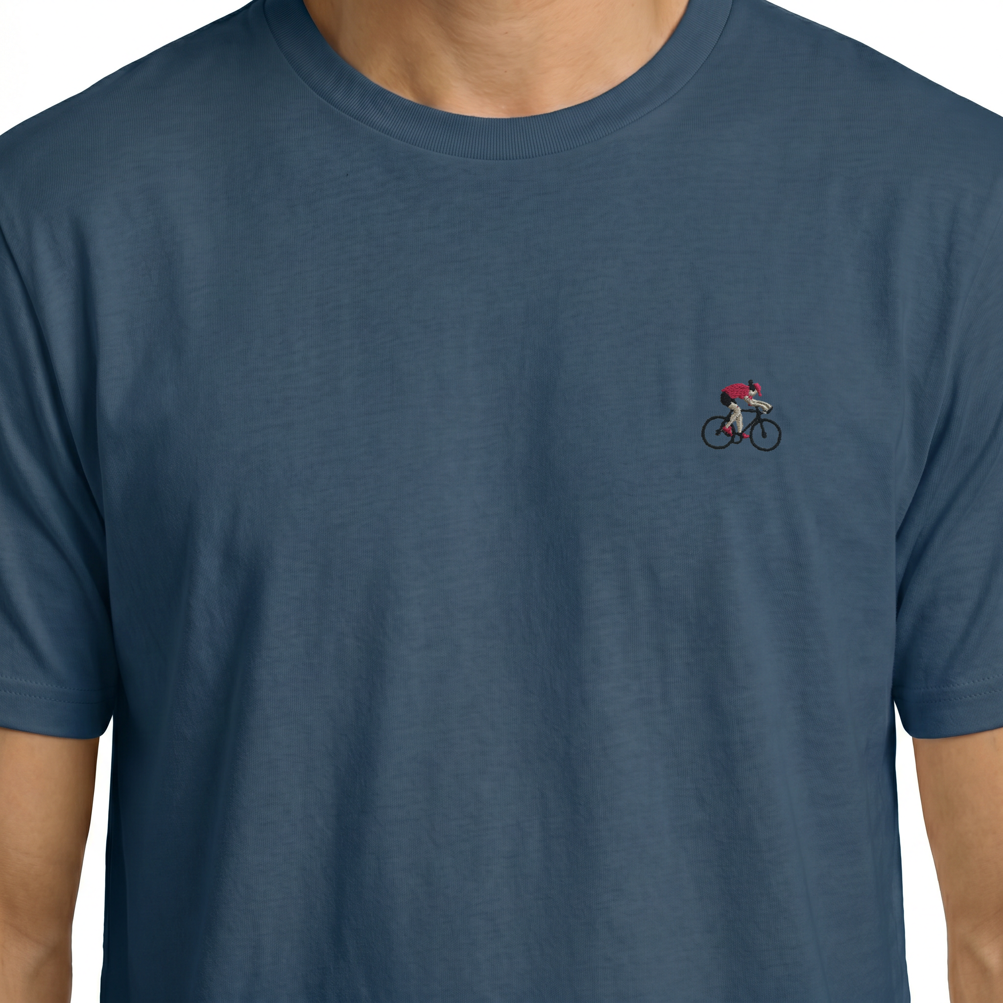 T-shirt brodé — Cycliste