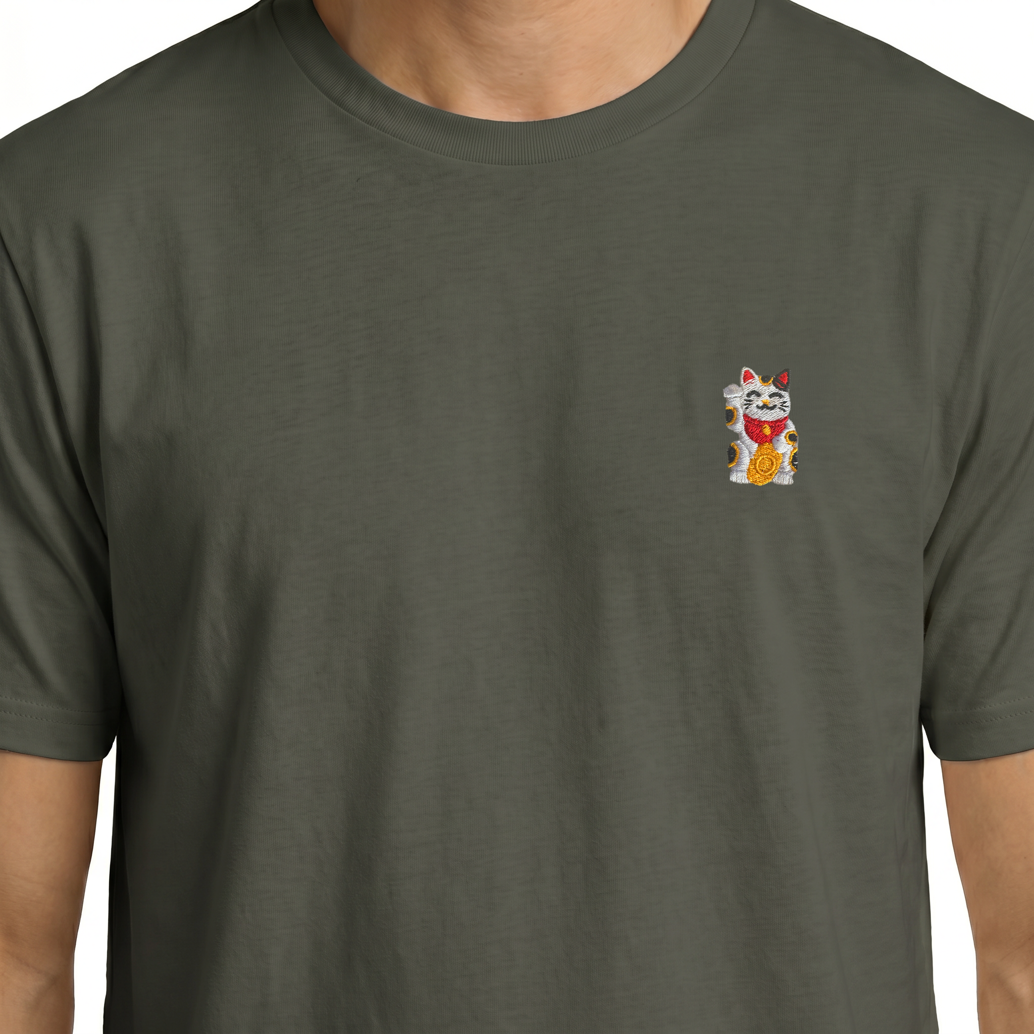 T-shirt brodé — Maneki-neko