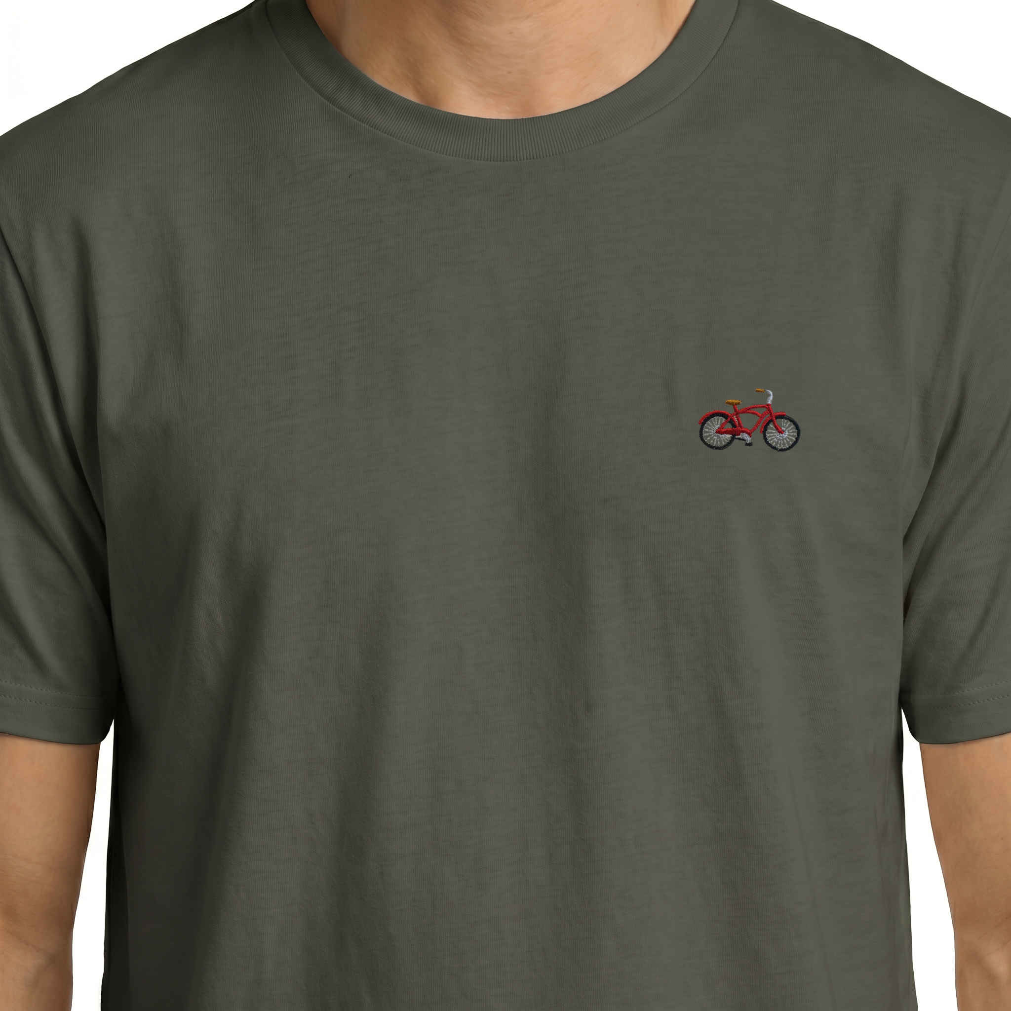 T-shirt brodé — Vélo ancien