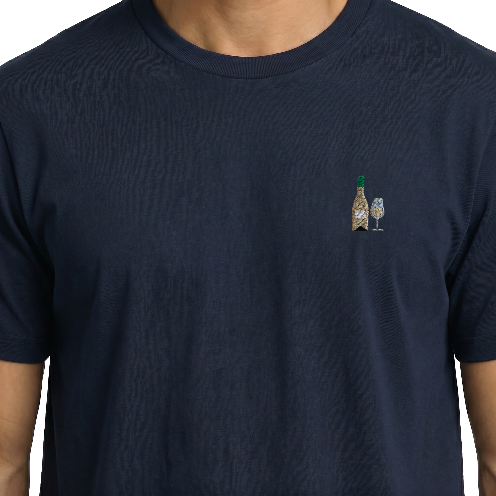 T-shirt brodé — Vin blanc