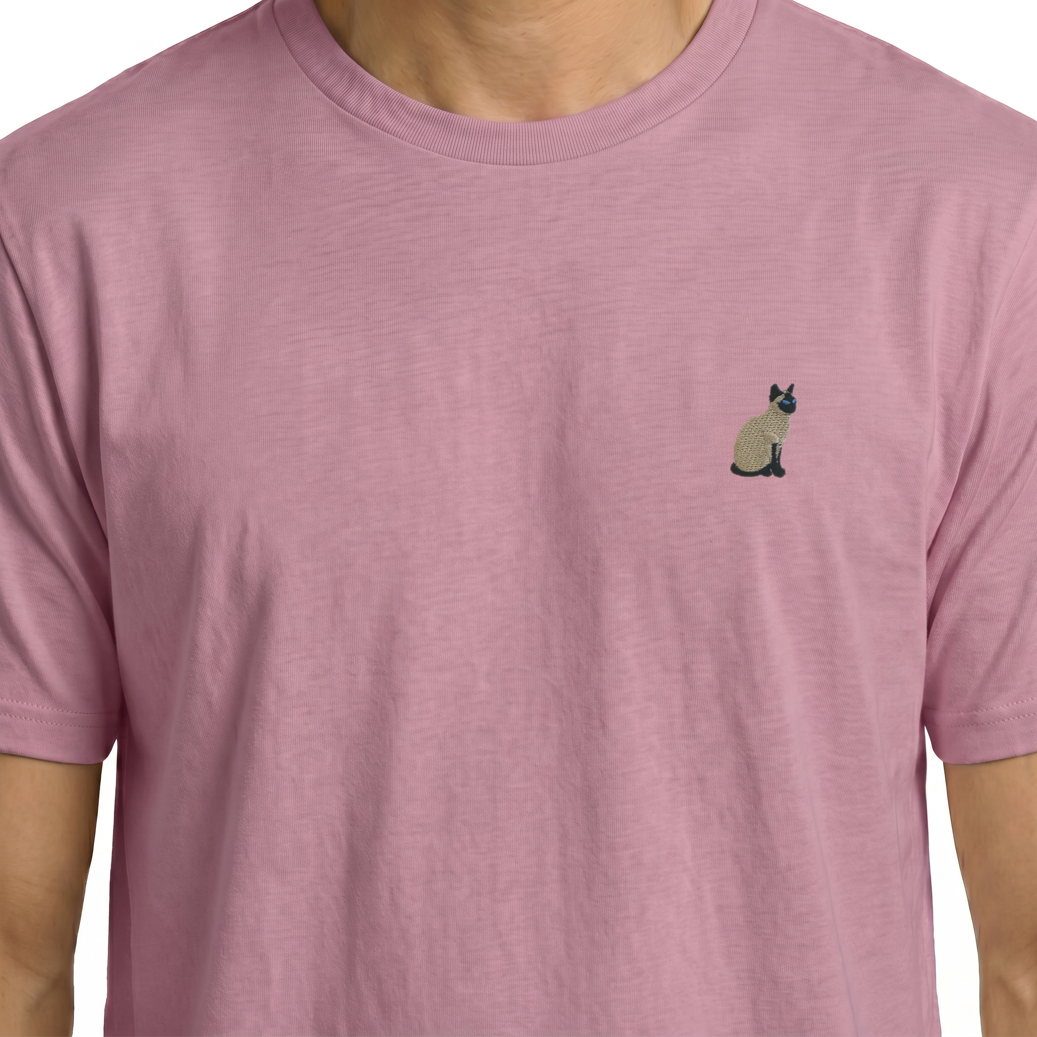 T-shirt brodé — Chat Siamois